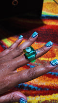Green Gaze Ring