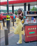 Banana Sunrise Tube Top Set