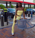 Banana Sunrise Tube Top Set