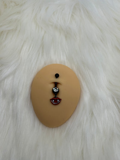 Dracula Fangs Belly Ring