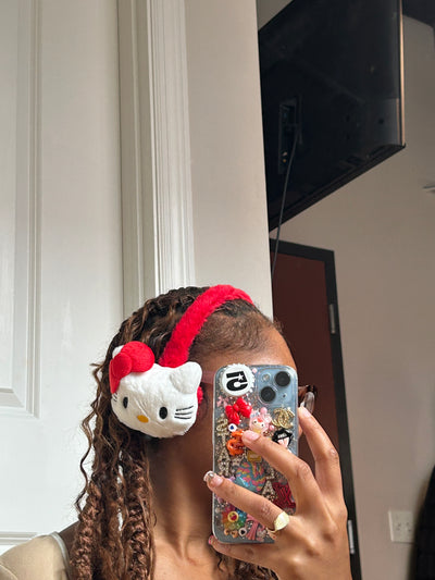 Red Kitty Ear Muffs