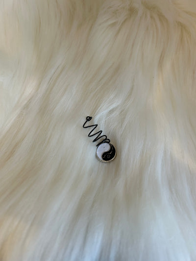Yin yang hair piece