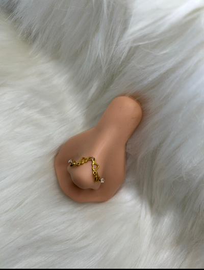 Hearts Nose Chain