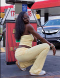 Banana Sunrise Tube Top Set