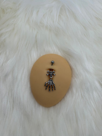 Skeleton Hand Belly Ring