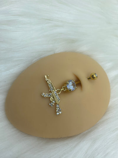 Gun Belly Ring