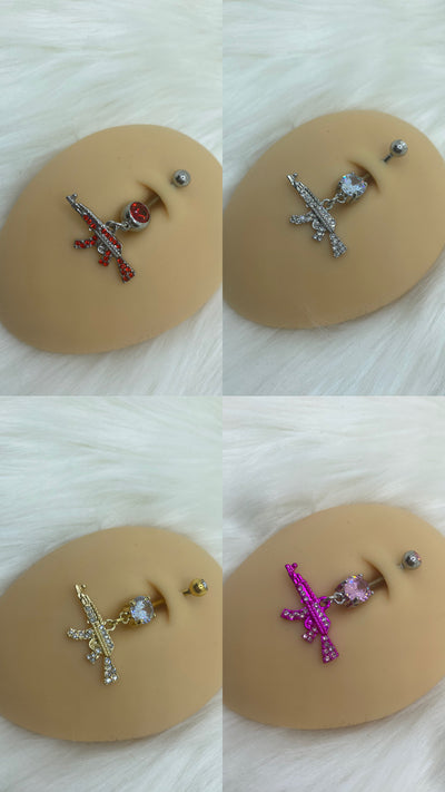 Gun Belly Ring