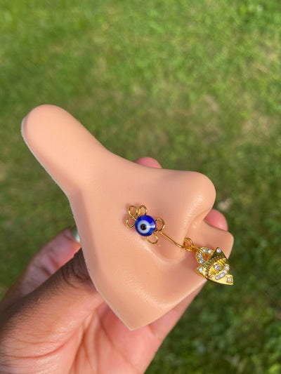 Evil Eye Nose Cuff